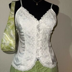 More To Come White Lace Top